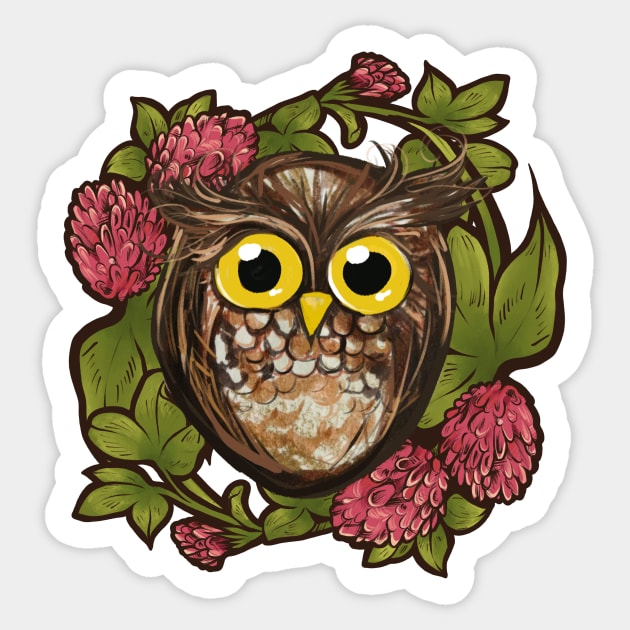 Cute Owl Sticker by bubbsnugg